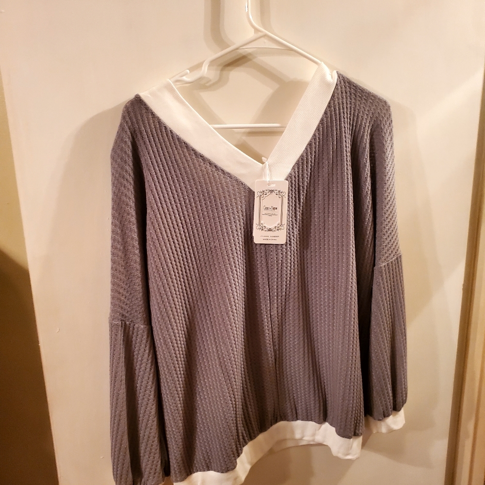 Women's grey blouse
